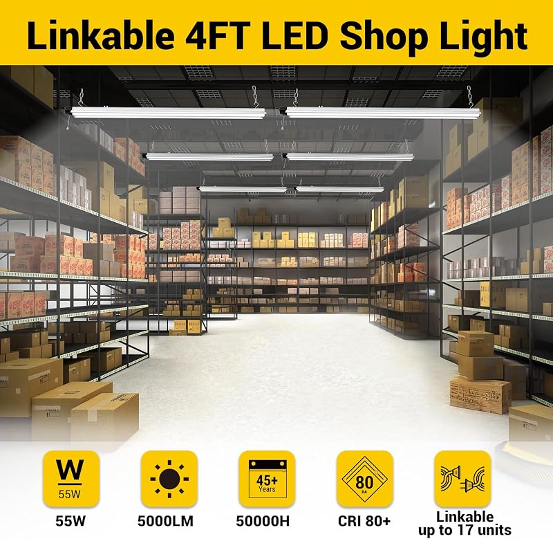 Luz LED T8 enlazable hasta 17