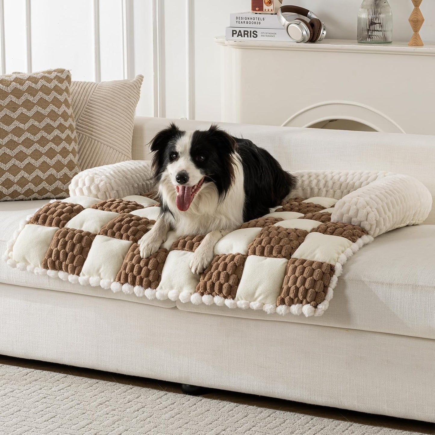 Sofá cama perro funda franela gruesa antiderrap