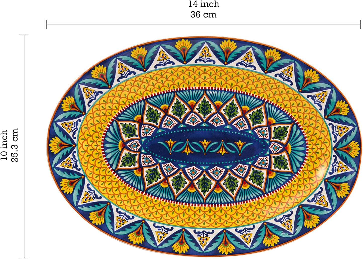 Set 2 Bandejas Ovaladas 16 y 14pulg Microondas
