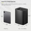 Cubo basura acero inox negro mate 10L con cesta