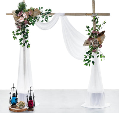 Panel tela gasa transparente para arco boda 30pulg x 40ft