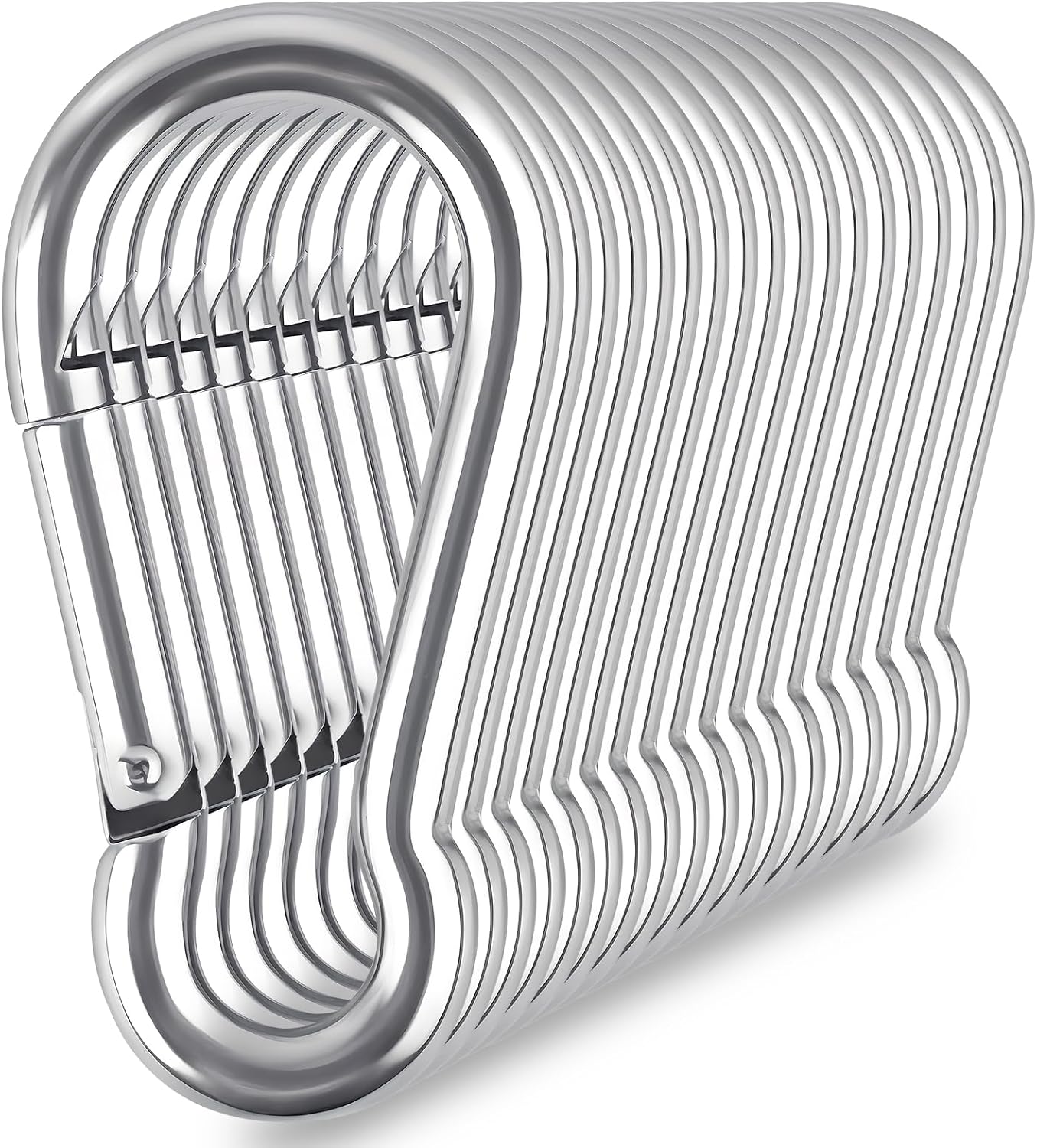 Ganchos presión acero inox 2.75" para hamaca viajes