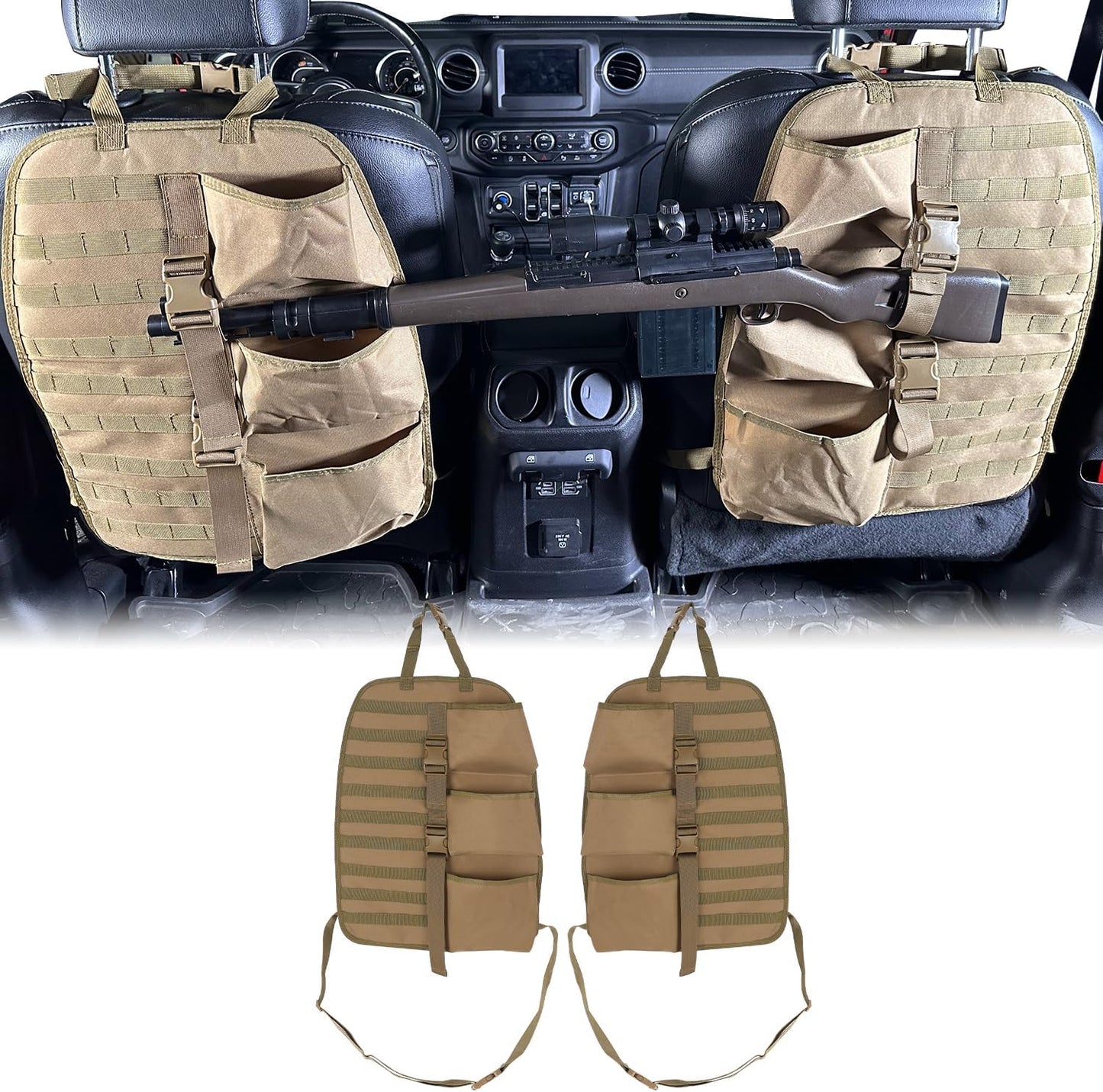 2 Unids Organiz. Asiento Camión Soporte S con Bolsillos