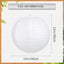 30 Linternas papel blanco 12pulg redondas colgantes