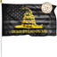 Bandera Gadsden 3x5pies poliéster 3capas doble cara
