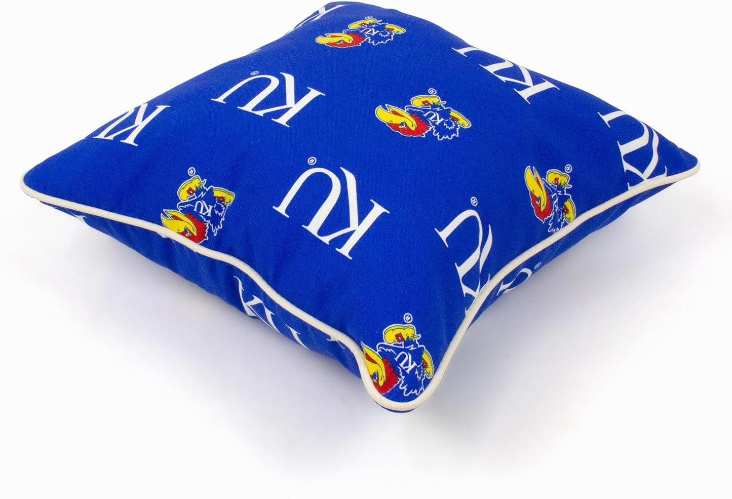 Almohada decorativa exterior 16x16pulg Kansas Jayhawks