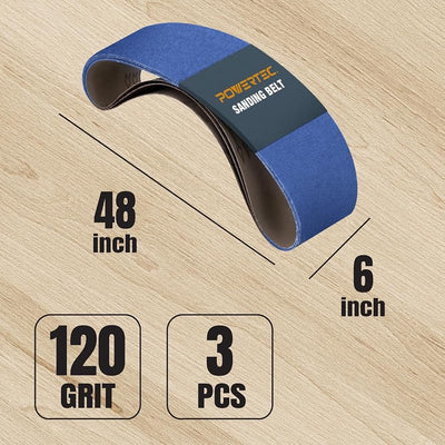 Correas lijado circonio 6x48pulg pack 3 lijadora disco metales