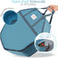 Bolsa Navidad rígida con bolsillos doble cremallera 30" azul