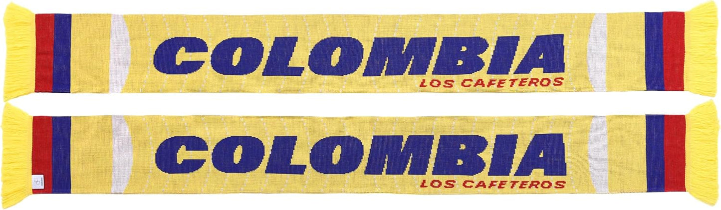 Bufanda fútbol Colombia Cafeteros rayas