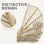 Silla columpio mimbre 300lb plegable con cojines