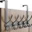 Gancho puerta acero inox 5 tri-ganchos simplestrong gris