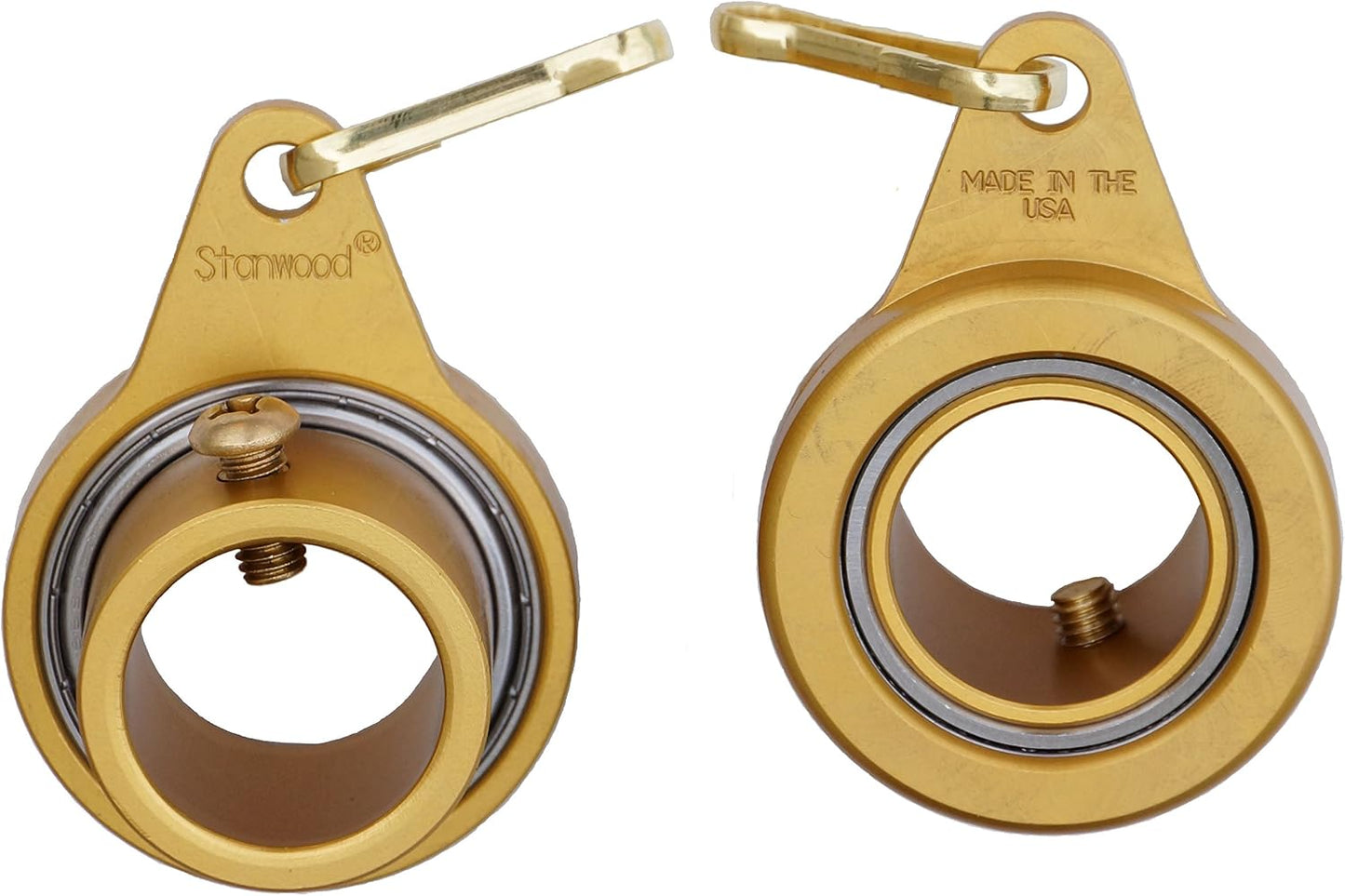 Anillo giratorio aluminio anodizado acero inox 1pulg set 2
