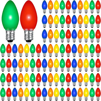 200 Bombillas LED E12 Mini C7 1W para Candelabro Exteriores