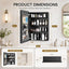 Botiquín baño con espejo 20x30" almacenamiento moderno