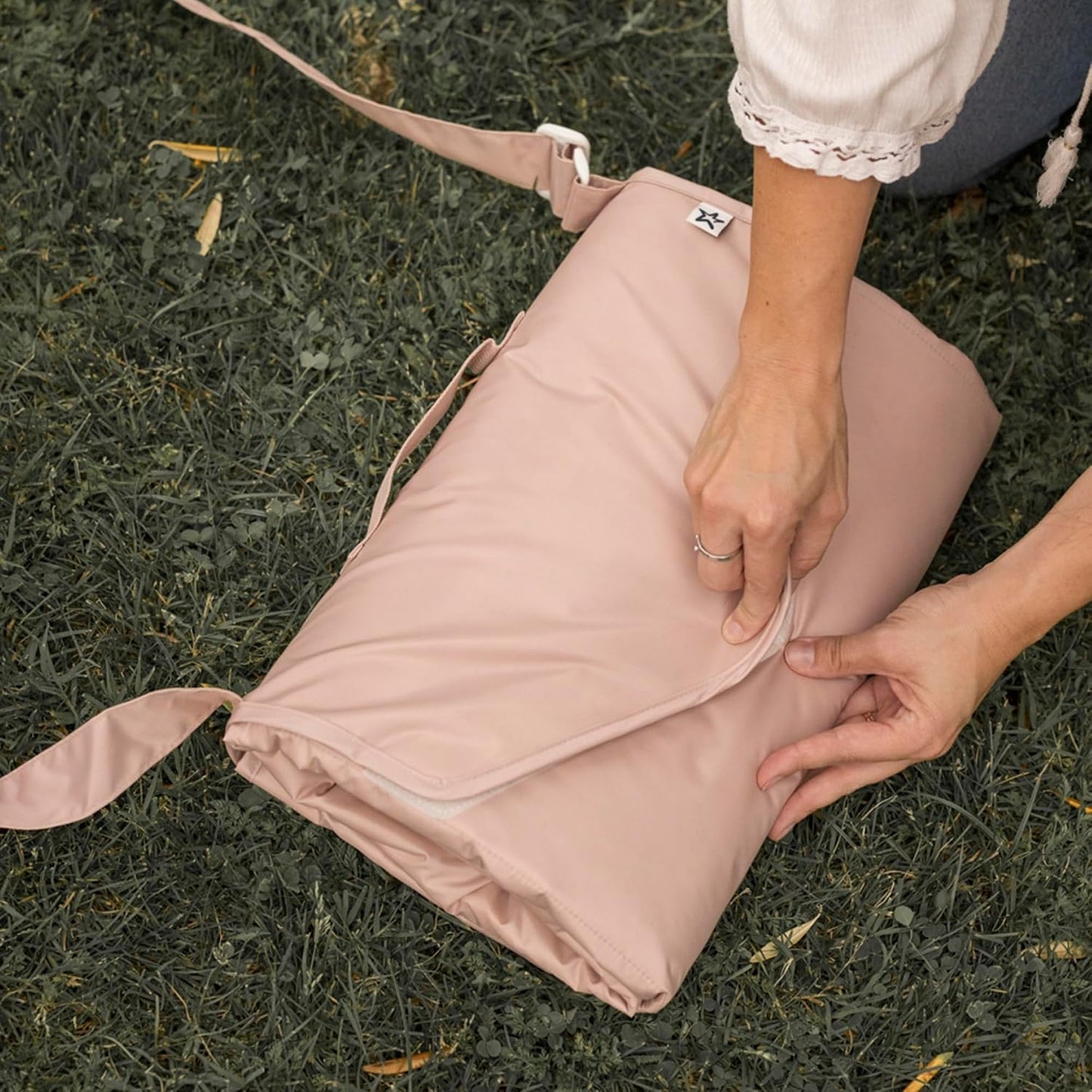 Manta picnic impermeable 5x7ft poliéster reciclado plegable