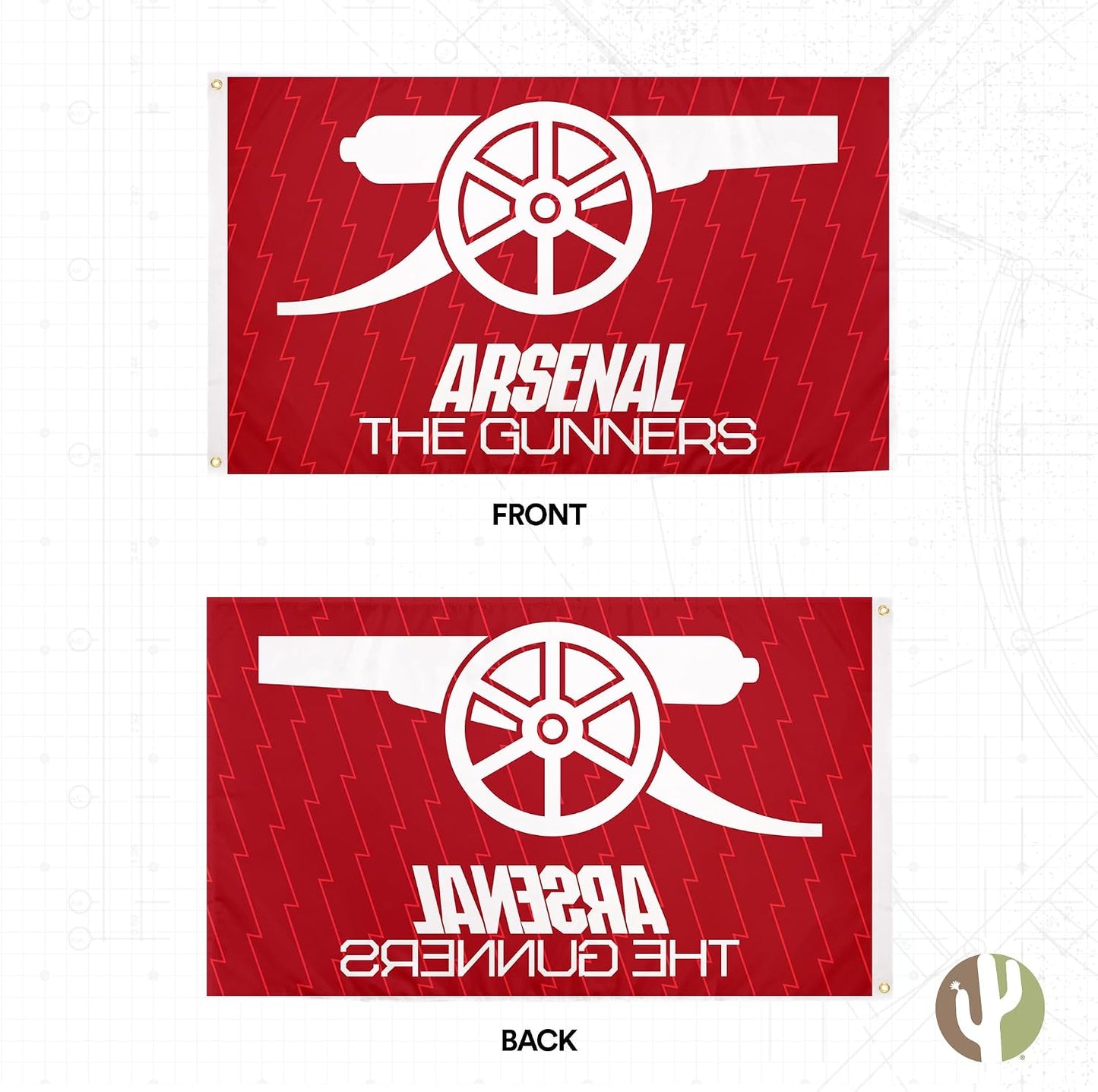 Bandera Arsenal FC 3x5ft poliéster interiores exteriores