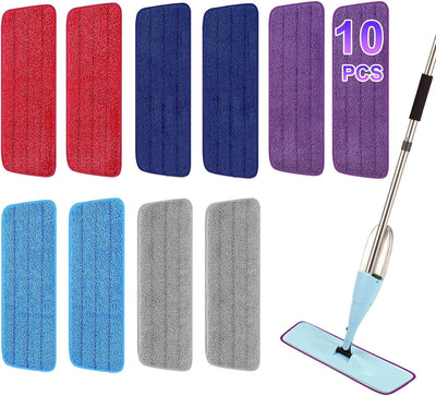 10 Almohadillas Microfibra 16.5pulg Repuesto Mopa Bona