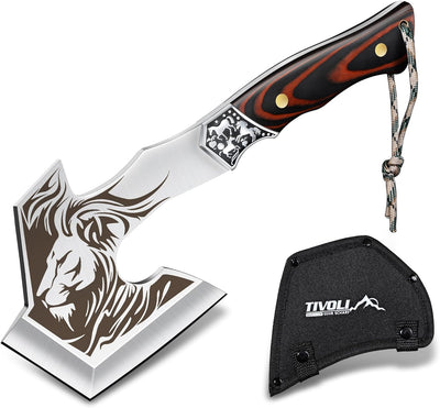 Hacha campamento acero alto carbono funda nailon agarre