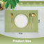 Set 12 Manteles PVC Antideslizantes Calor Resistente Verde