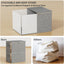 Cubo almacenamiento ropa plegable con tapa y cremallera