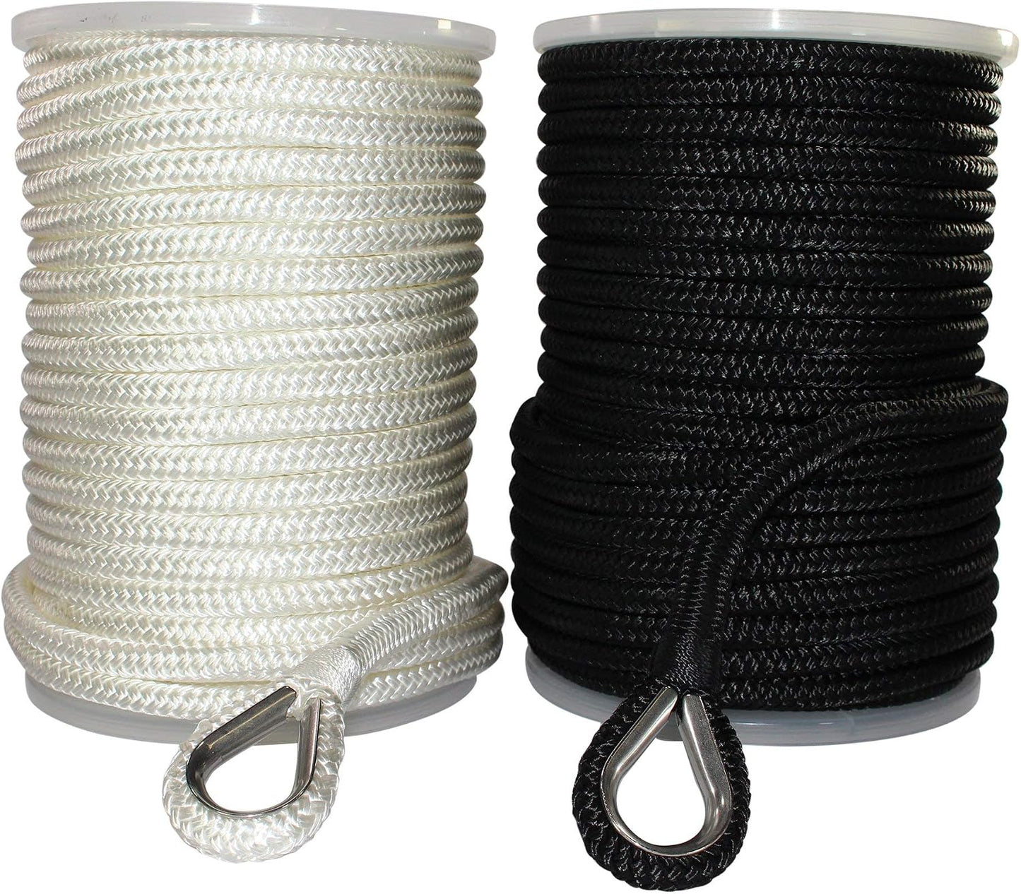 Cuerda nailon resistente 1/2pulg x150ft uso exterior