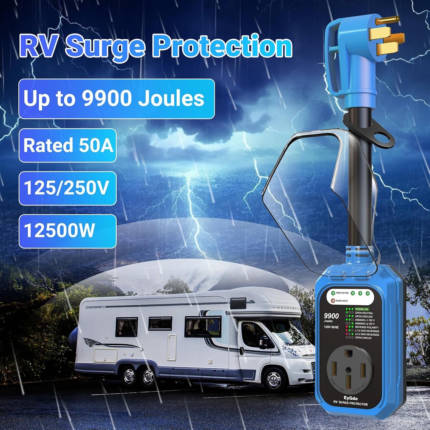 Protector sobretensiones RV 50A impermeable