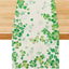 Camino de mesa de trébol con corazón 13 x 72 pulgadas para decoración de primavera