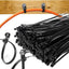 Bridas plástico con agujero 7.5pulg 500uds negro