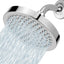 Cabezal ducha lluvia alta presion ajustable cromado 6pulg