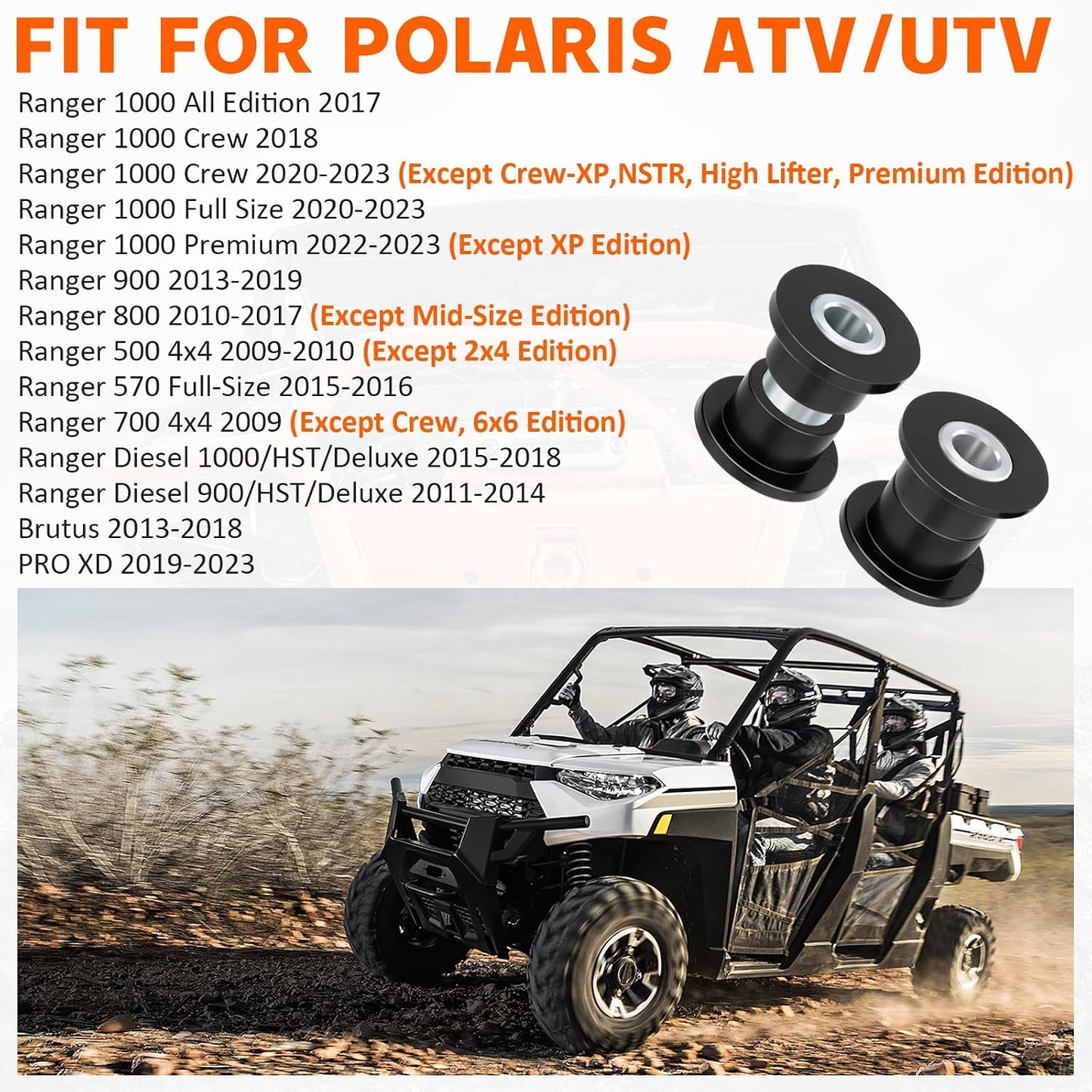 Kit casquillo manguito amortiguador Polaris Ranger Brutus