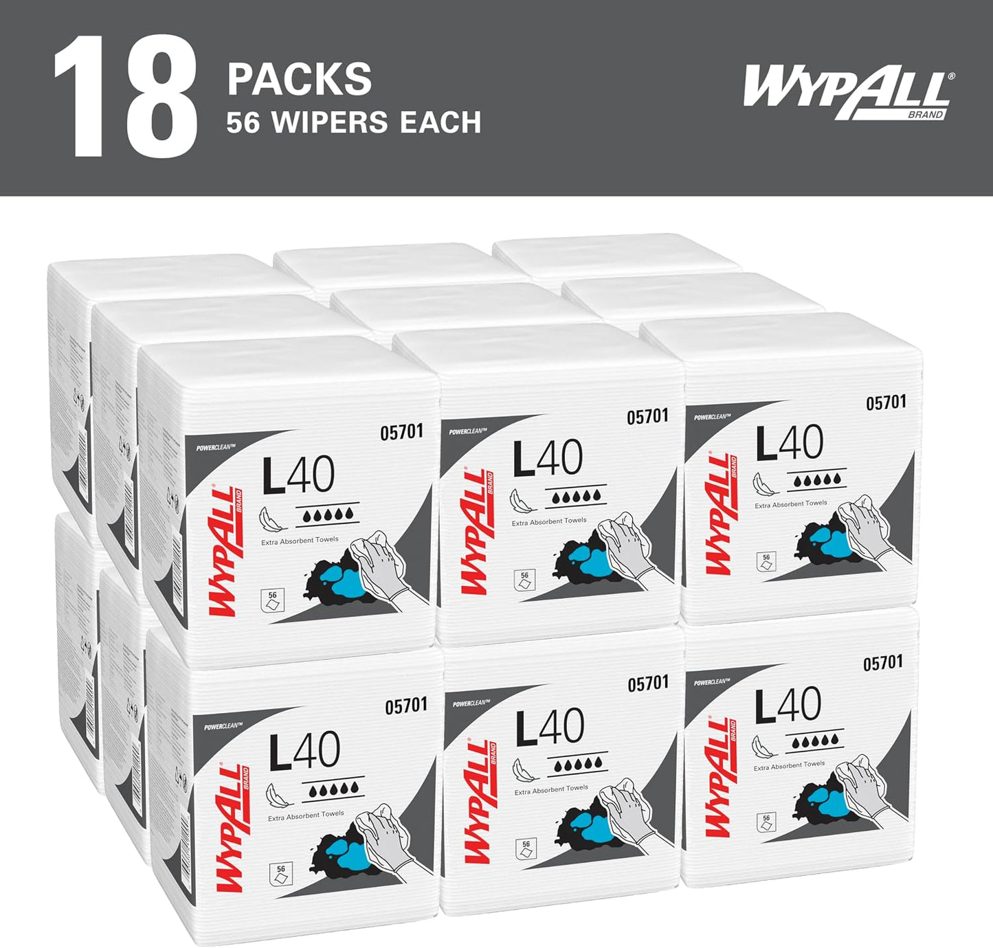 Toallitas papel absorbentes 1008 hojas blanco