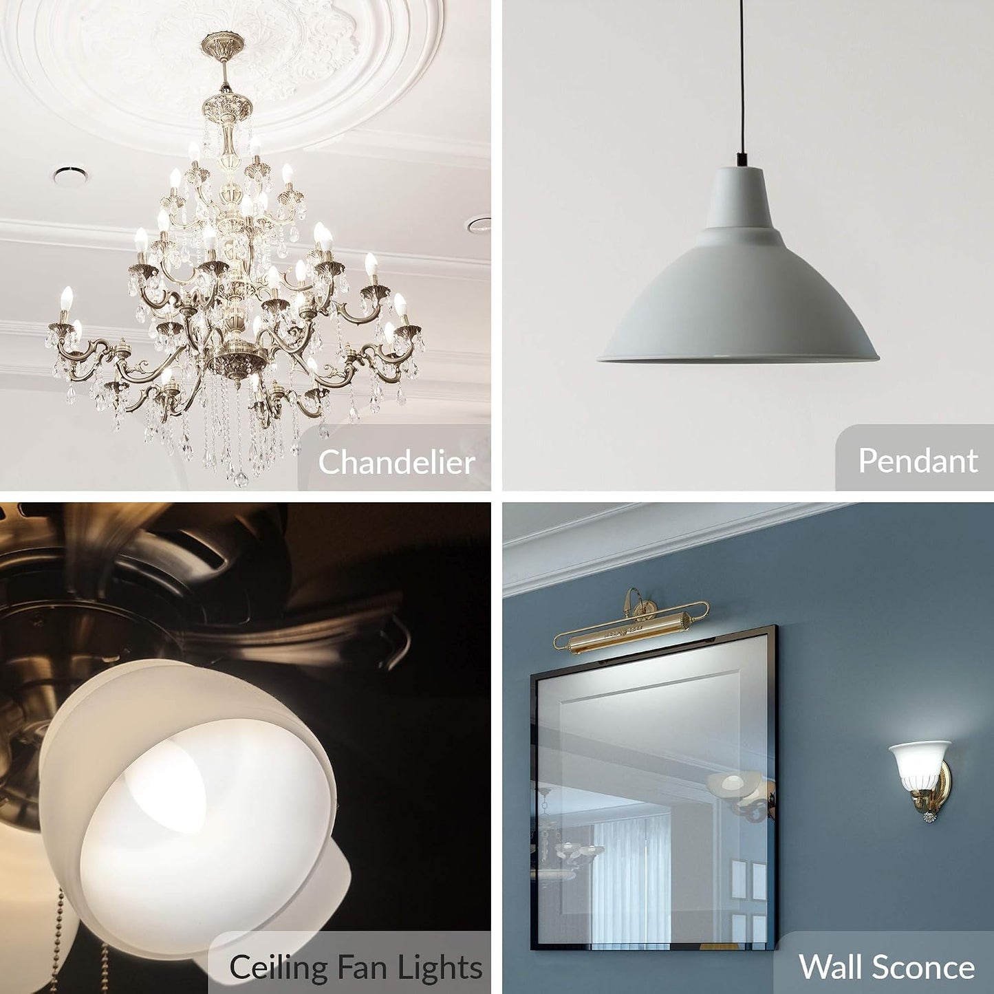 Bombilla LED B11 E12 forma vela 7W decorativo 110-120V