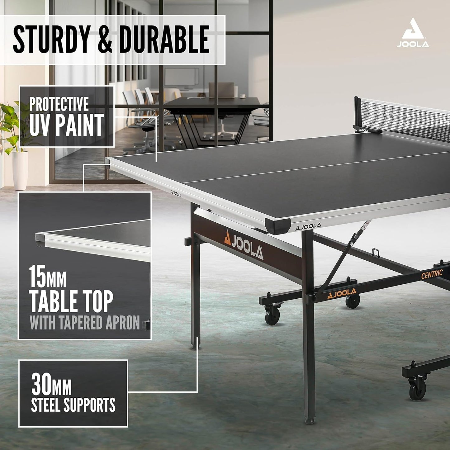 Mesa Ping Pong MDF Interior con Red y Poste FOLDABLE