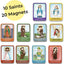 10 Mini Imanes Religiosos para Niños 3pulg