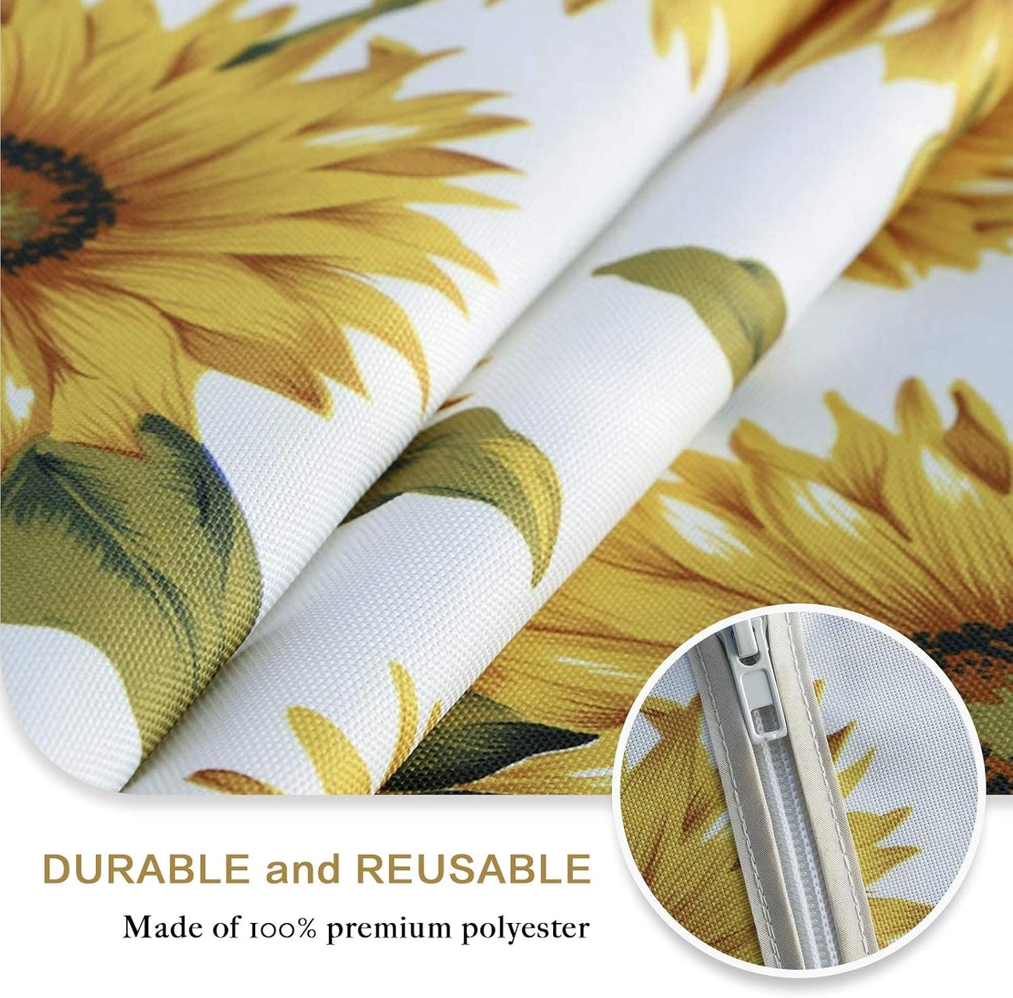 Mantel exterior con agujero sombrilla 60" redondo girasol