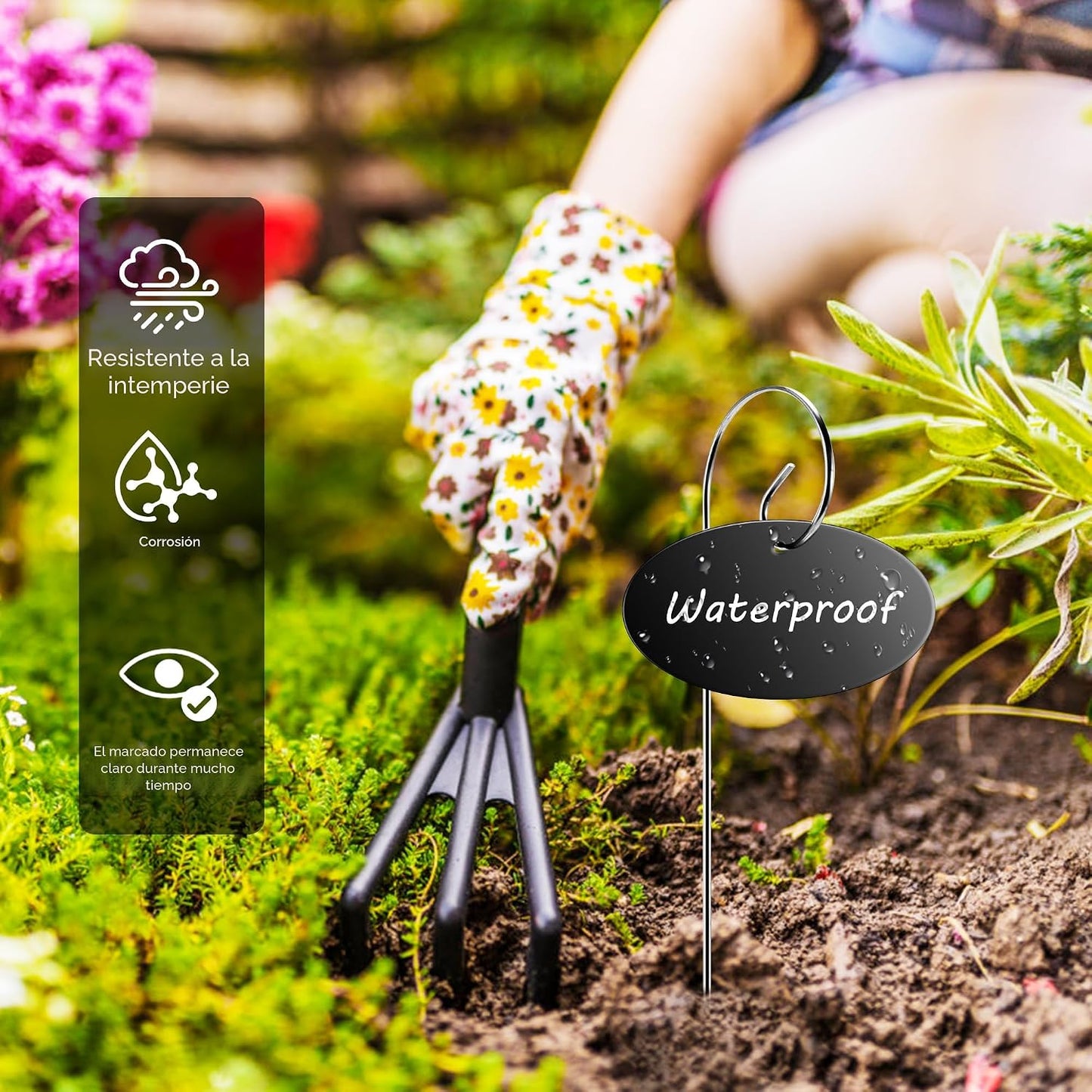 Etiquetas acrílicas para plantas con bolígrafo 25 Uds