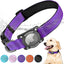 Collar perro con AirTag impermeable IPX8 morado XL
