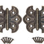 Bisagras mariposa latón antiguo pack 4 para gabinete