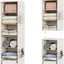 Organiz. armario 6 estantes 12x12x48"