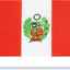 Banderas pequeñas redondas de Perú