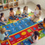 Alfombra educativa para niños con números y formas