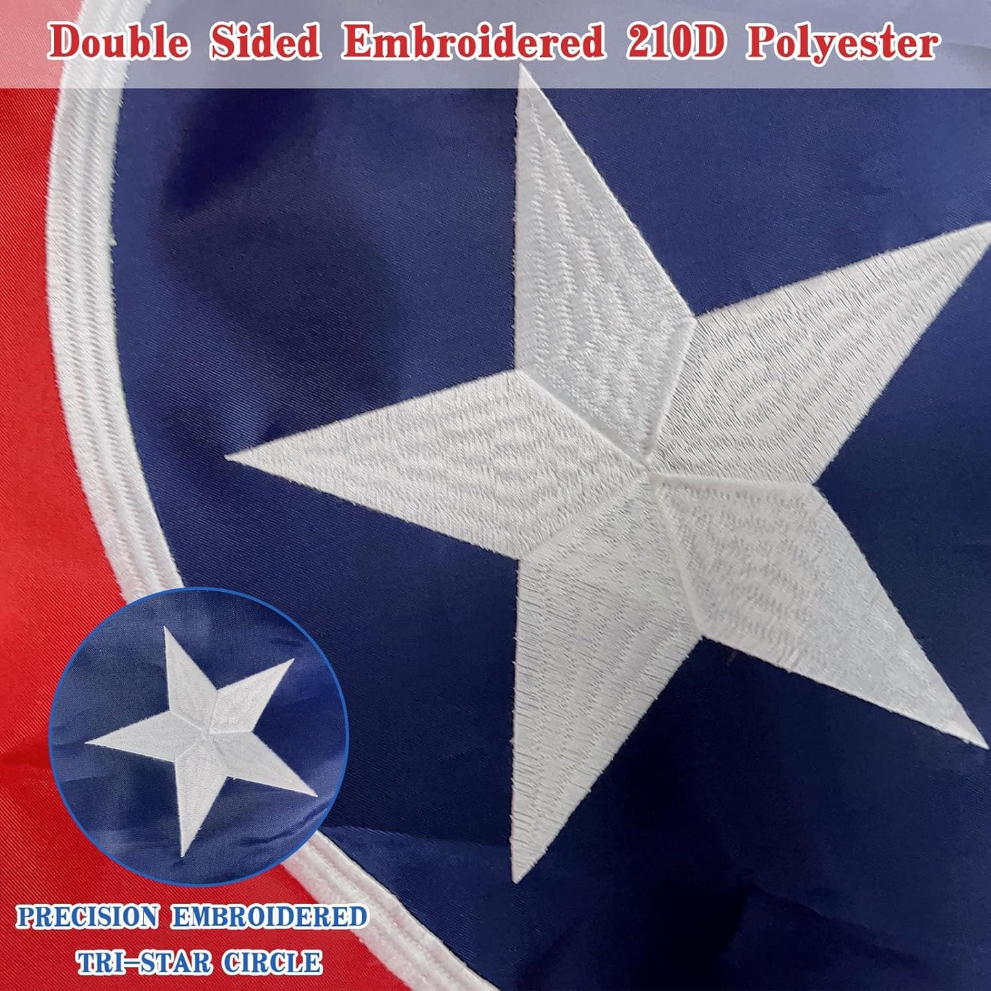 Bandera Tennessee 3x5ft tela poliéster 210D