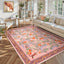 Alfombra lavable estampado animal 5x7 rosa boho antiderrap
