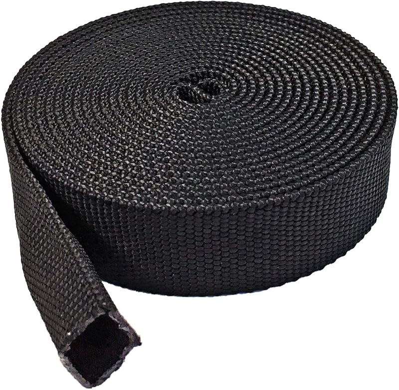 Funda manguera nailon 1.25pulg 100ft color negro