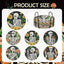 6 Pzas Posavasos Arte Calavera Diamantes Girasol Decoración Hogar