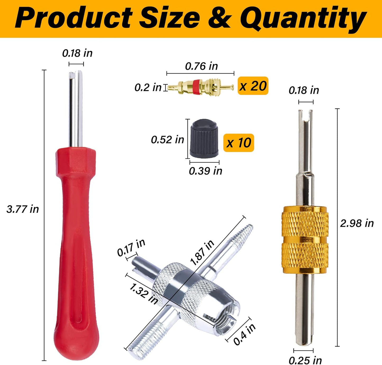 2 Pzas Herramienta extracción vástago válvula neumática