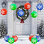 12 Pzas Bolas Inflables Navidad 9pulg Exteriores