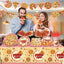 Juego 143 pzas vajilla fiesta pizza cumpleaños niños