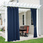 2 Cortinas opacas exteriores impermeables 52pulg