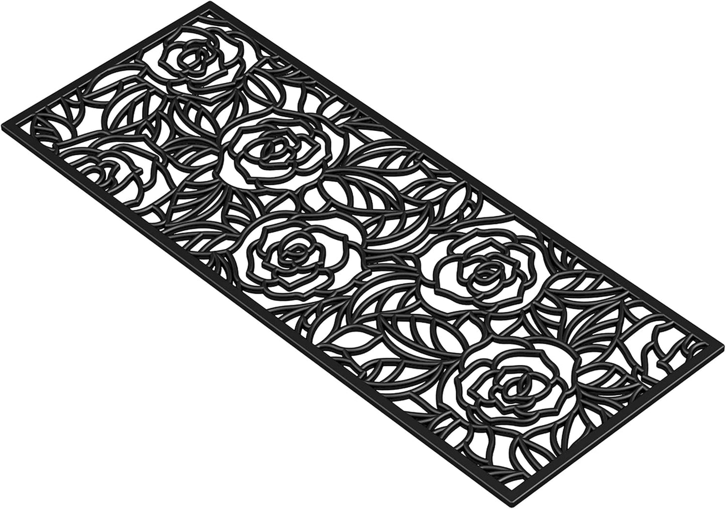 Felpudo goma negro 22x48pulg